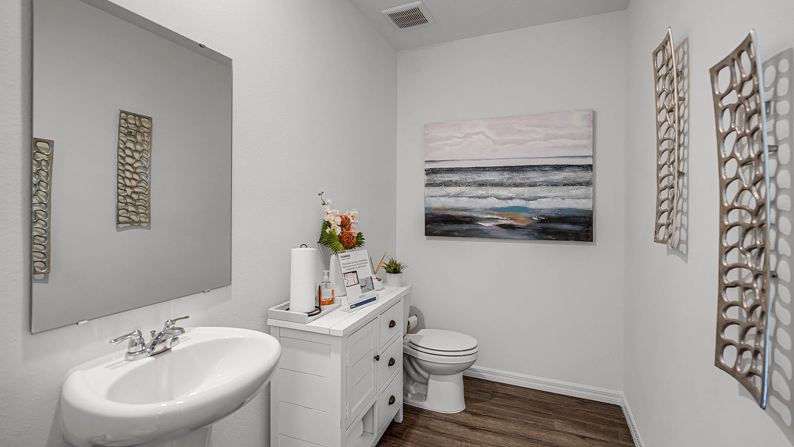 sales center guest bathroom