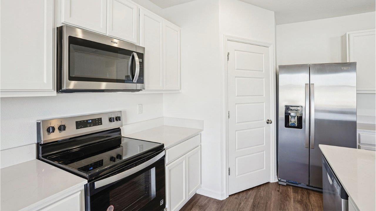 kitchen with walk in pantry