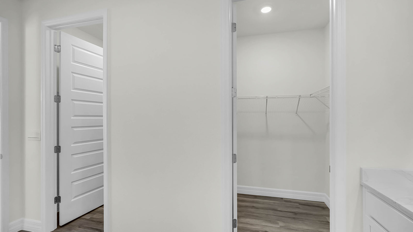 closet door in primary bedroom