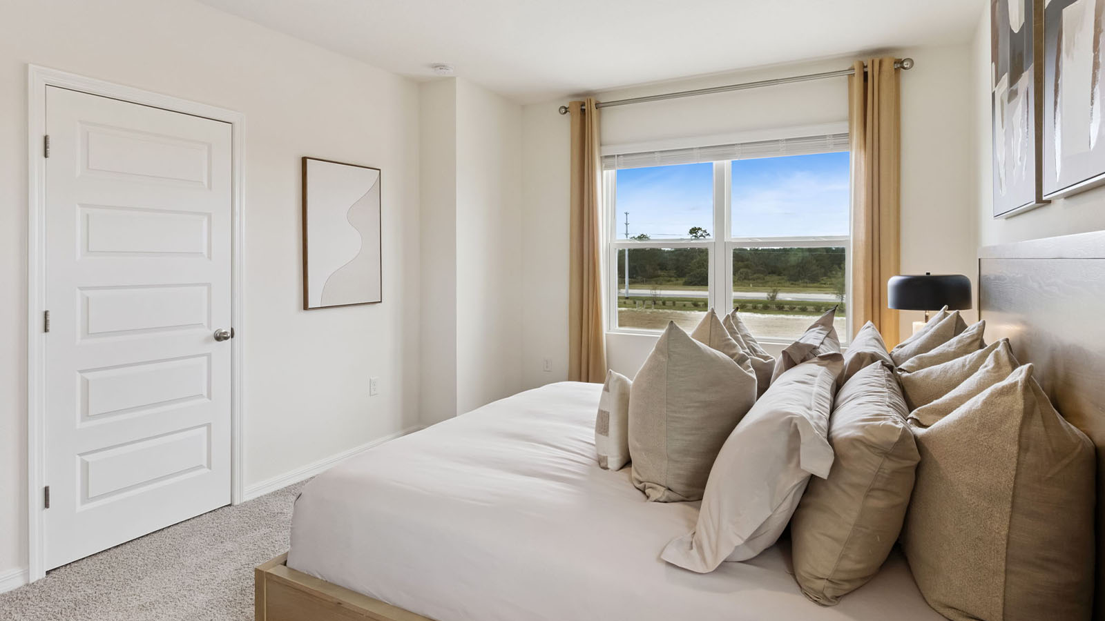 Primary bedroom with king size bed