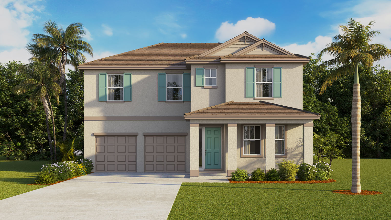 Rendering Two Story Home