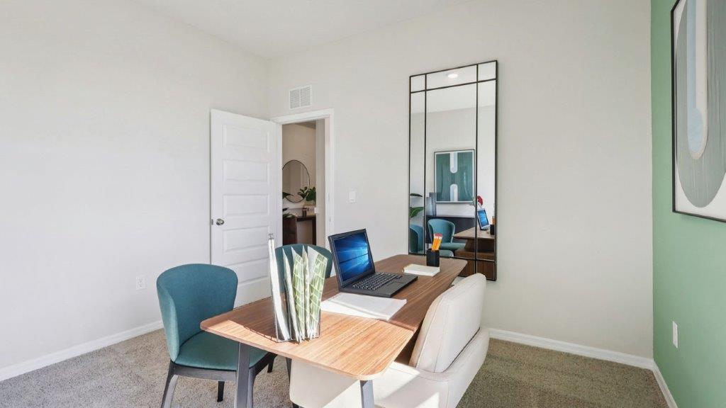 office with desk and chairs