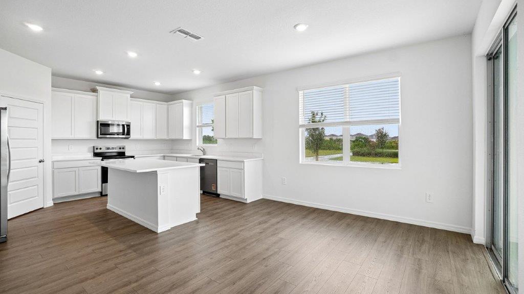 Dining room nook adjacent to the kitchen