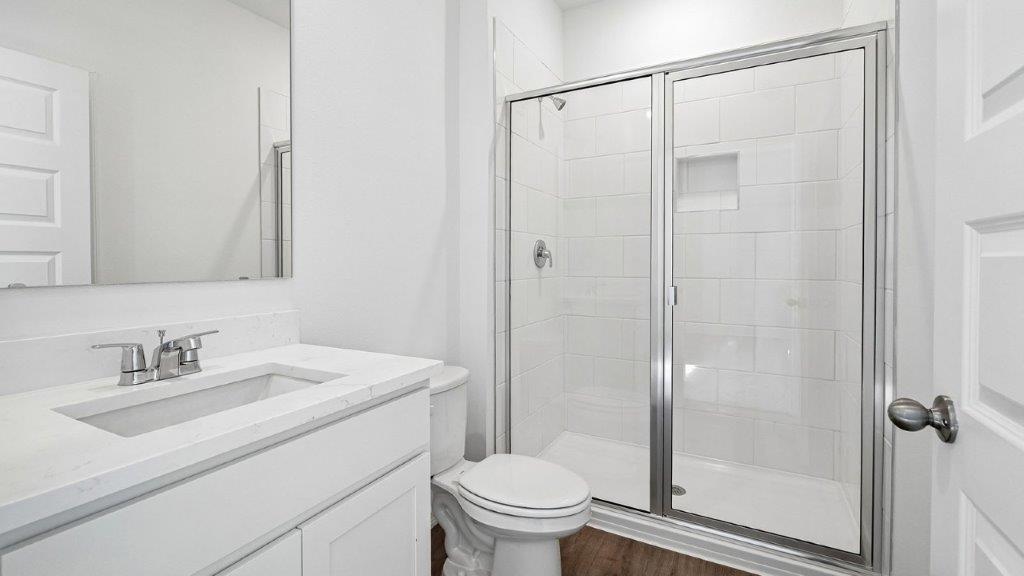 Bathroom with walk in shower
