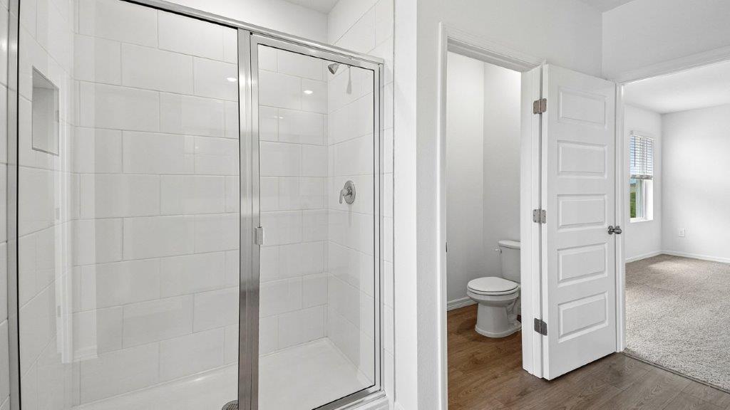 Bathroom with walk in shower