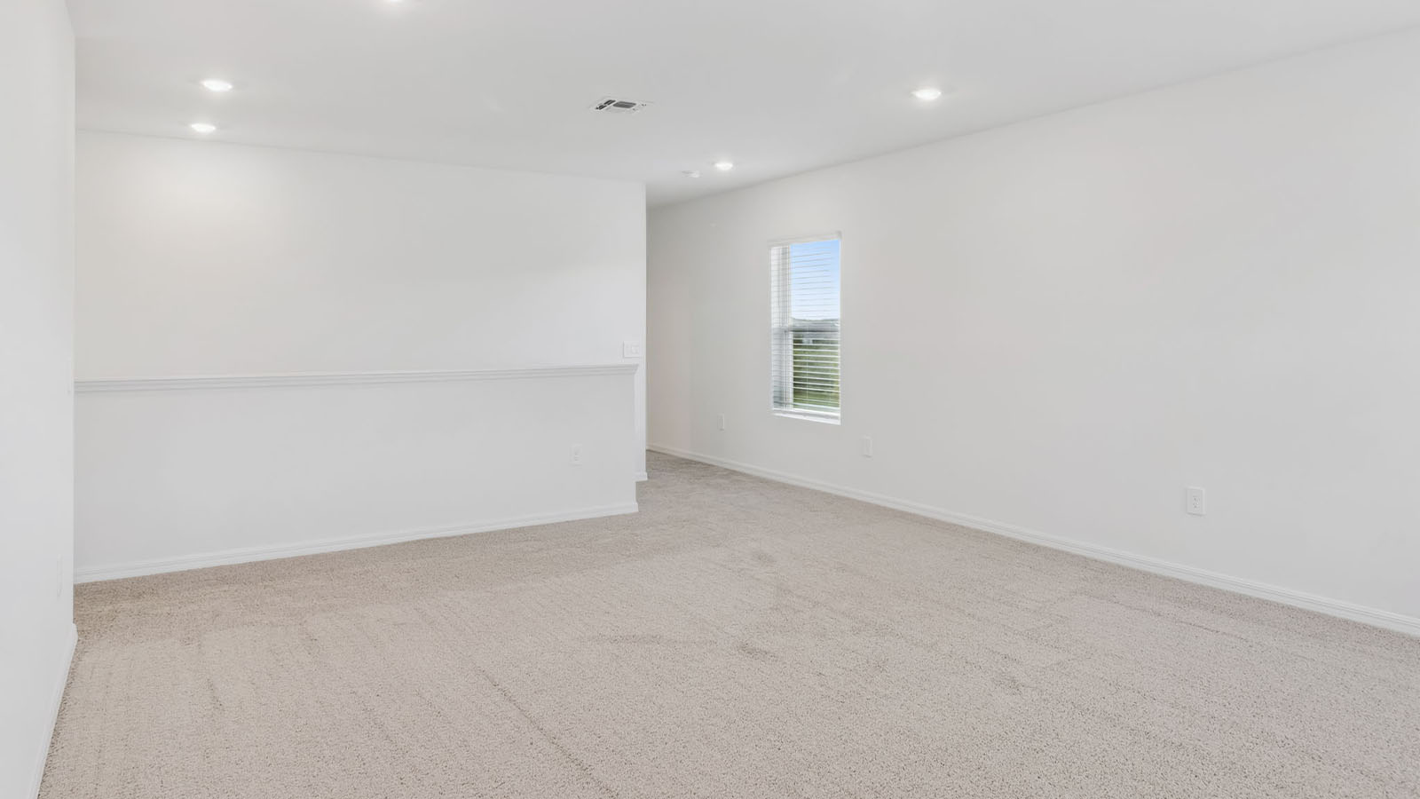 Loft with carpet