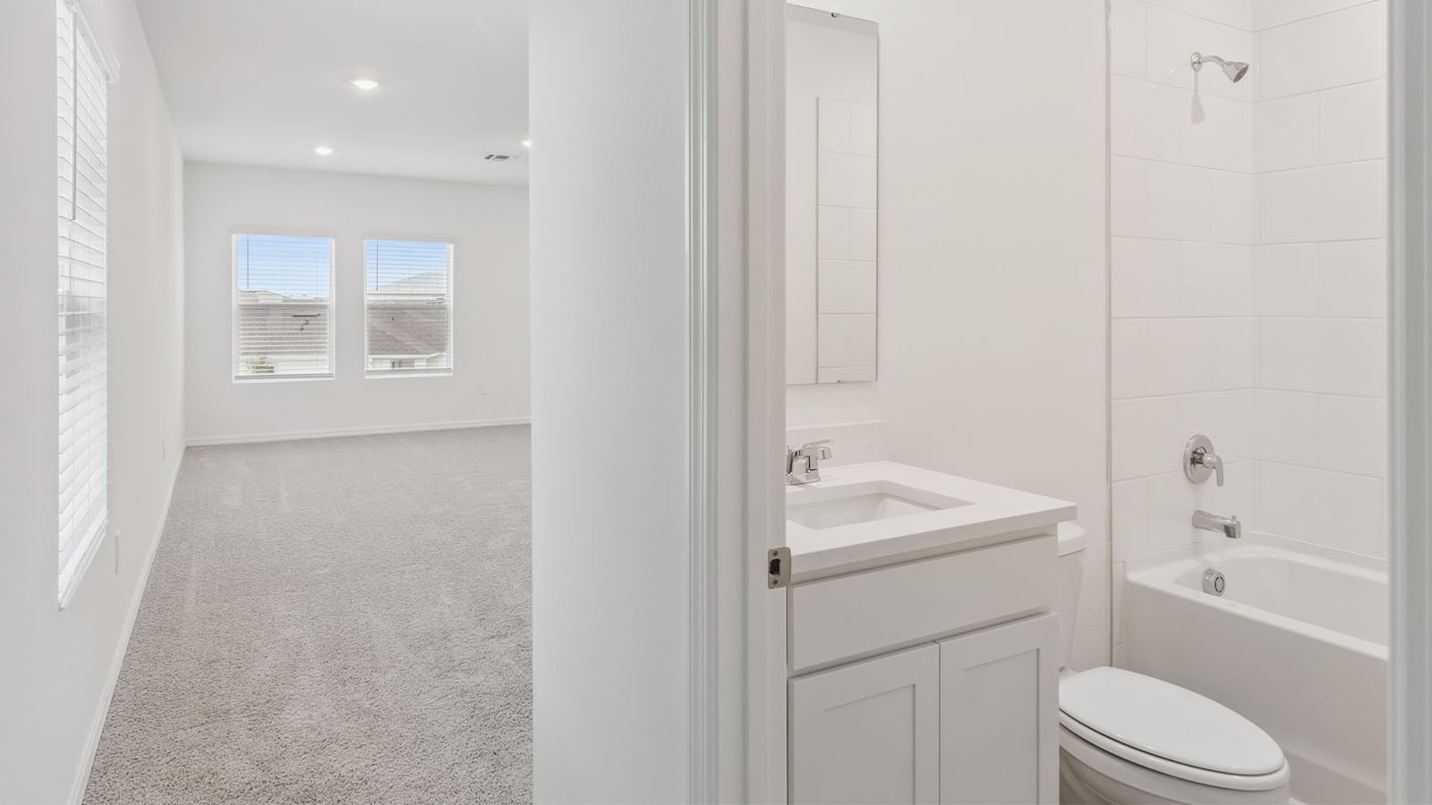 Guest bathroom with tub