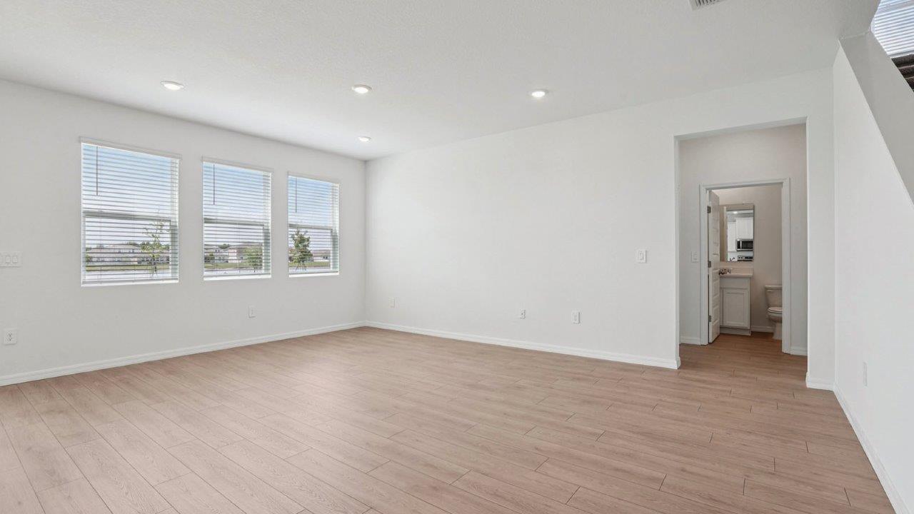 Living Room with Revwood flooring throughout