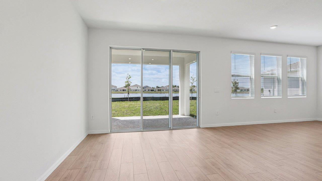 Living Room with sliding glass door