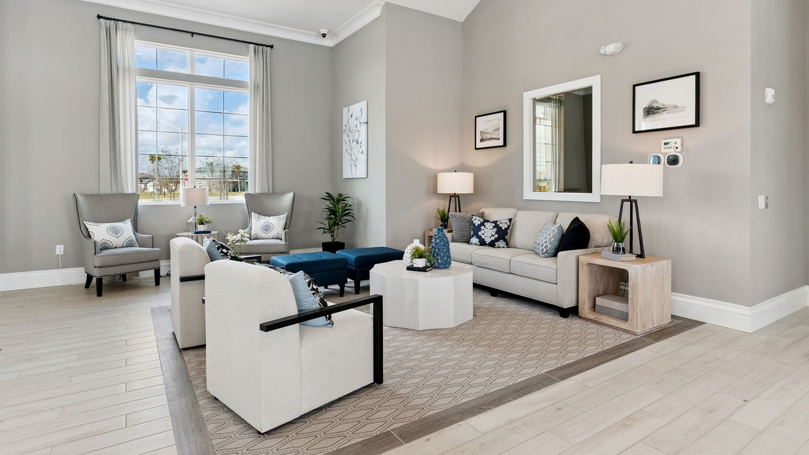 Clubhouse lounge area