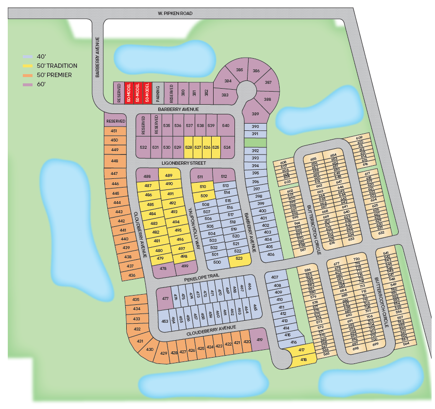 Static Lot Map