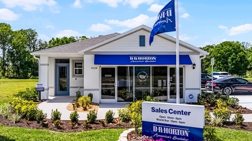 Front exterior of the sales center