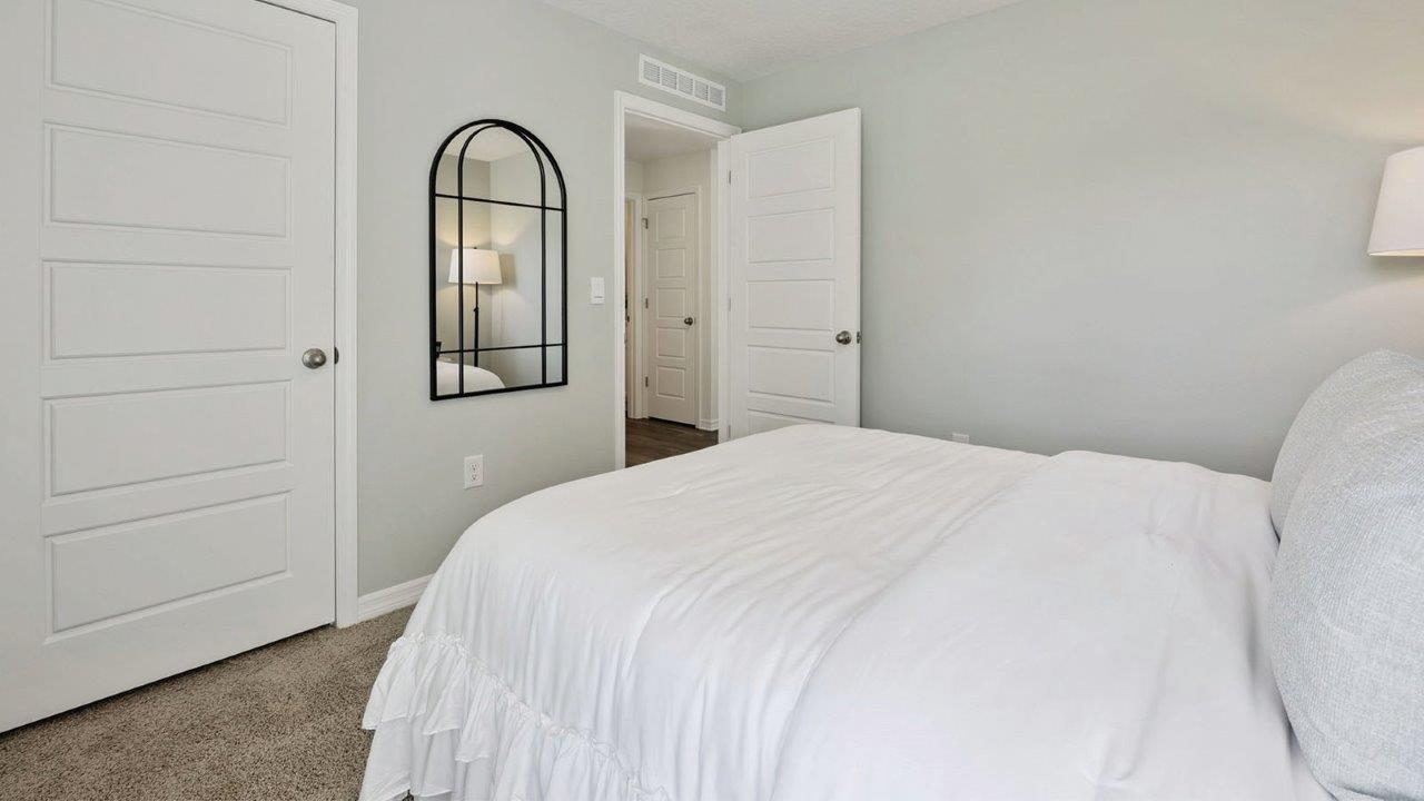 guest bedroom showing closet door