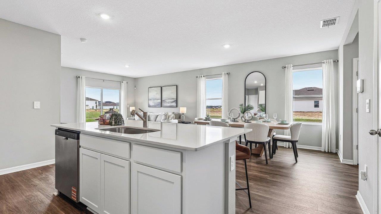 Large kitchen island