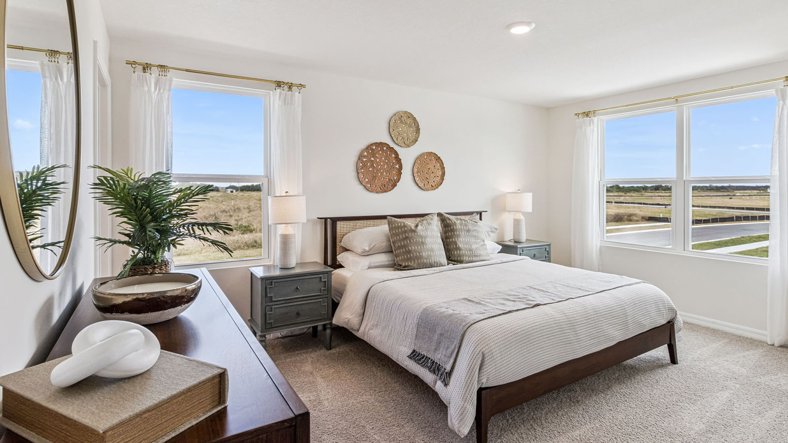 Primary bedroom with King size bed