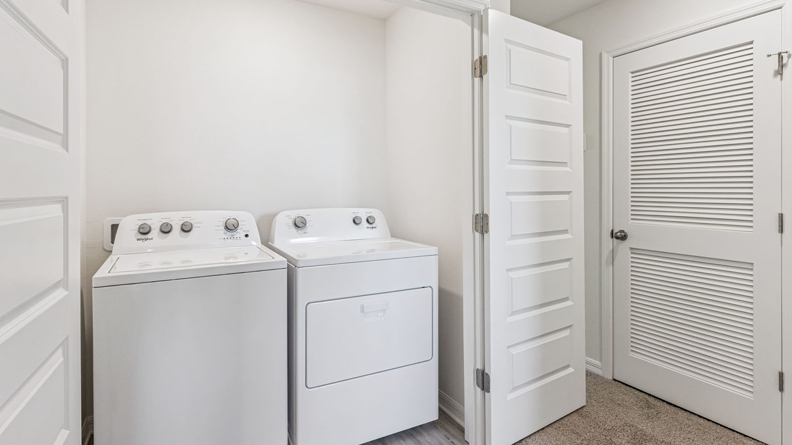 Upstairs laundry closet