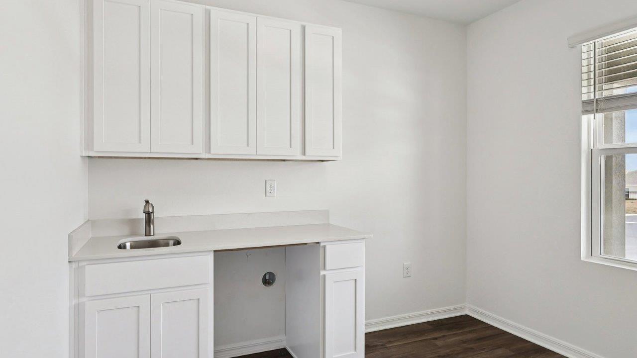 Multi gen kitchenette with sink and space for fridge
