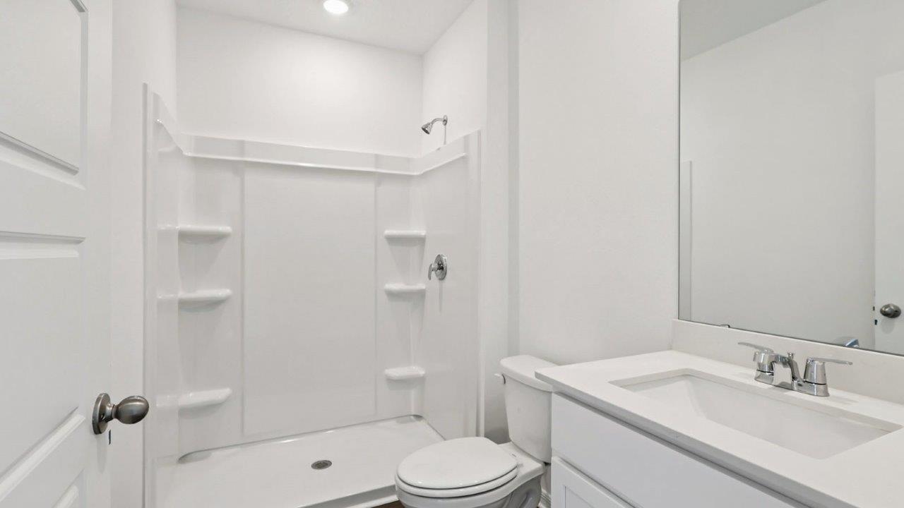Multi gen bathroom with walk in shower