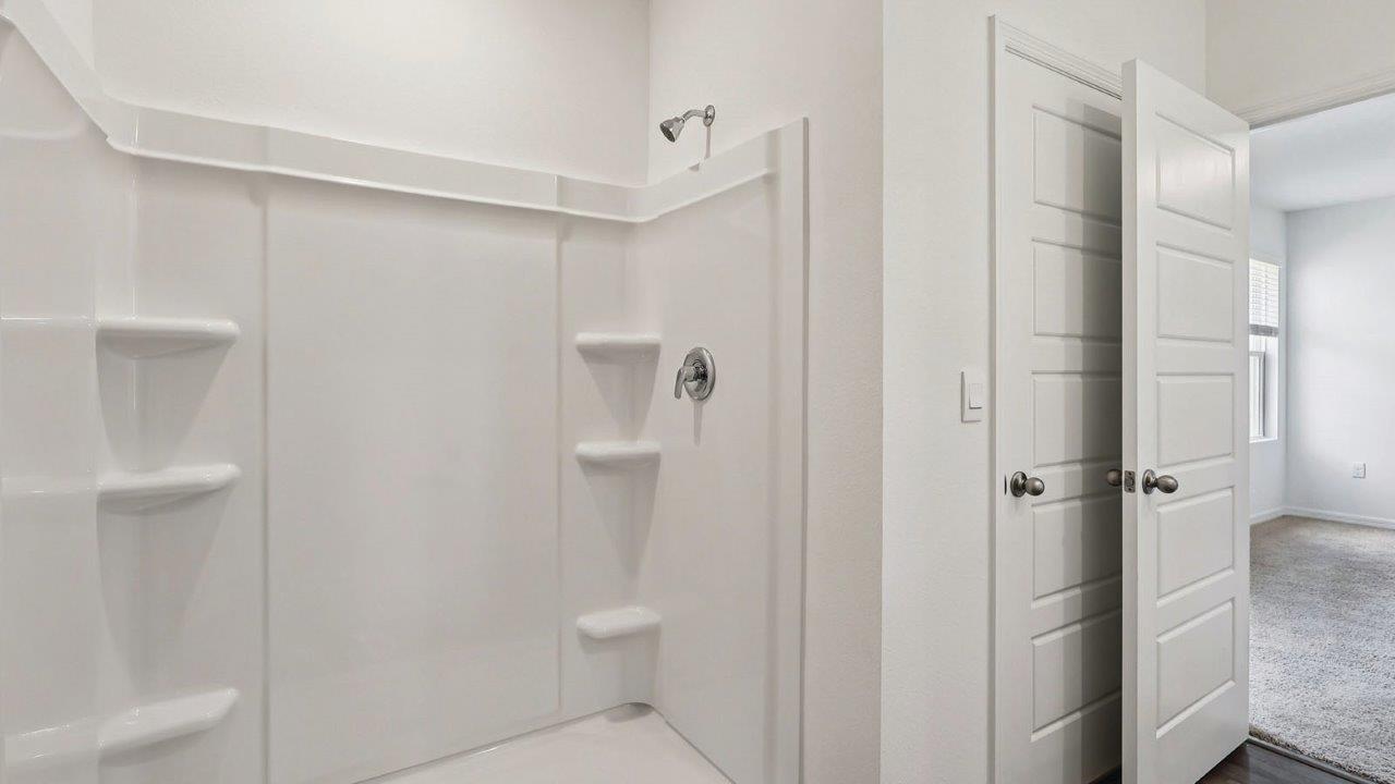 Primary bathroom with walk in shower