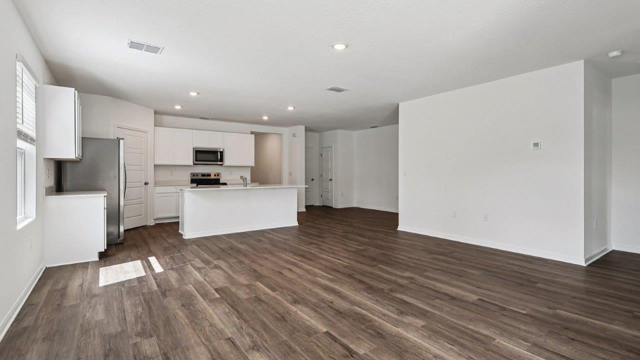 Living room with Revwood flooring
