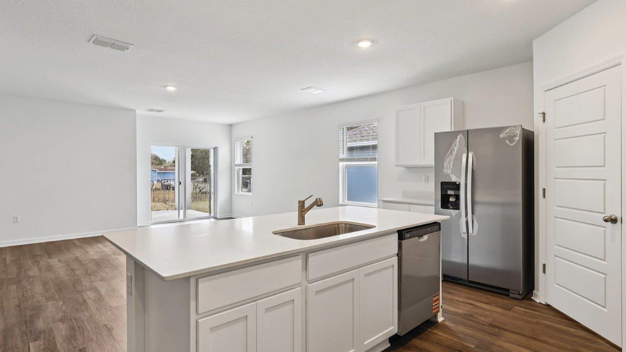 Kitchen island with sink
