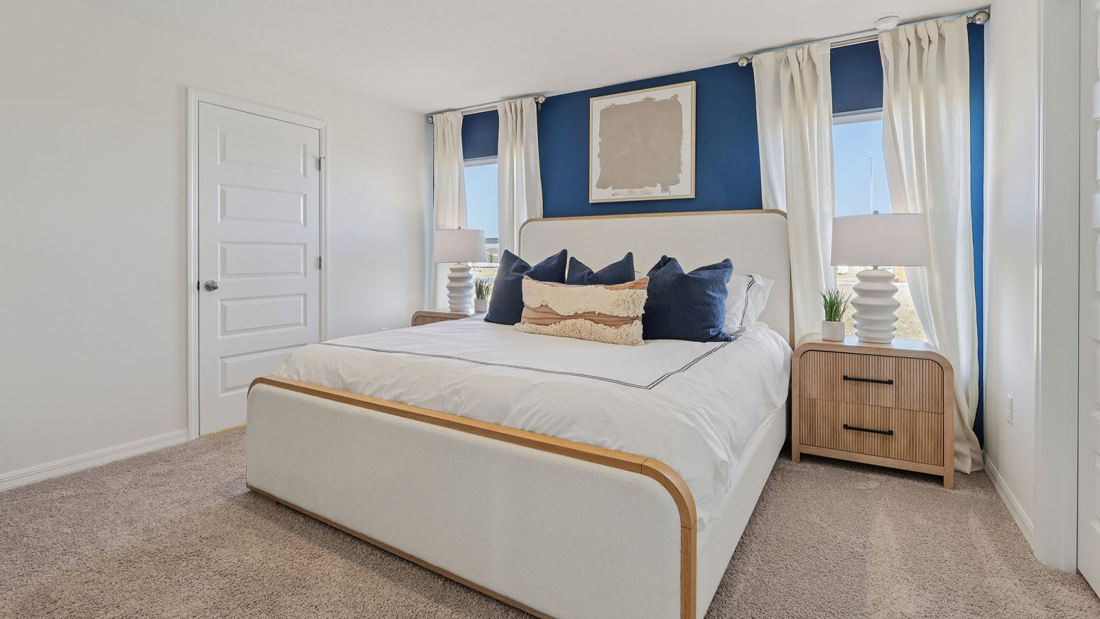 Primary bedroom with king size bed