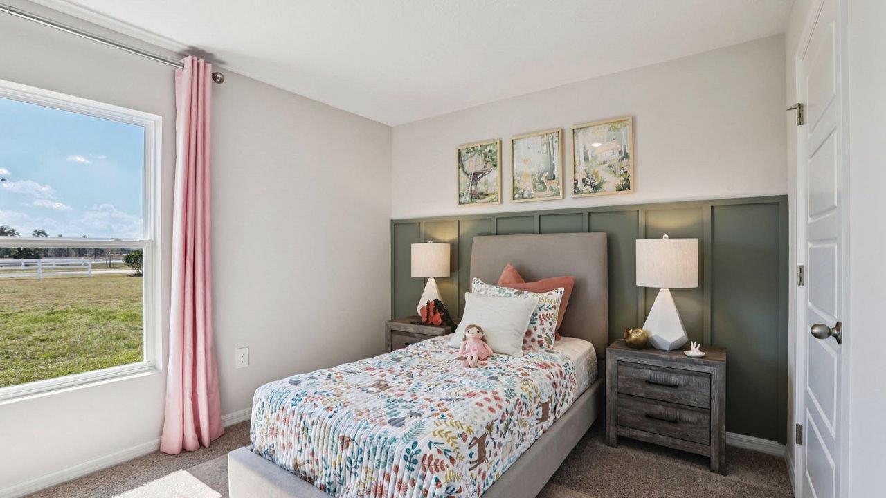 Kids room with twin bed