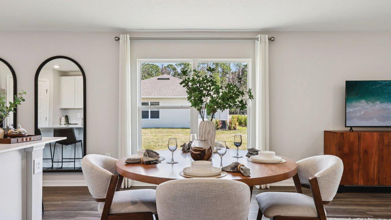 Dining room with table and chairs