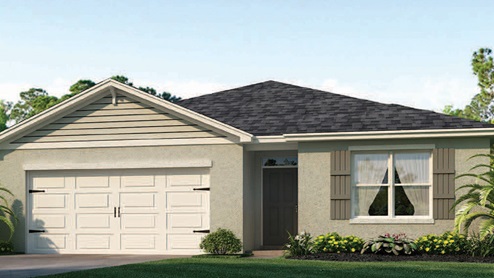 Cali G rendering one story home