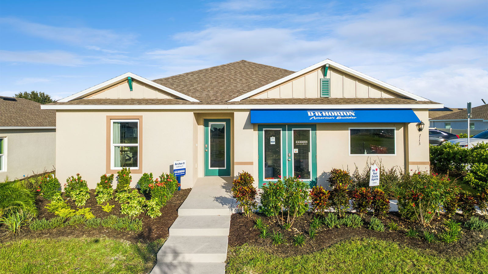 Exterior single family home sales office