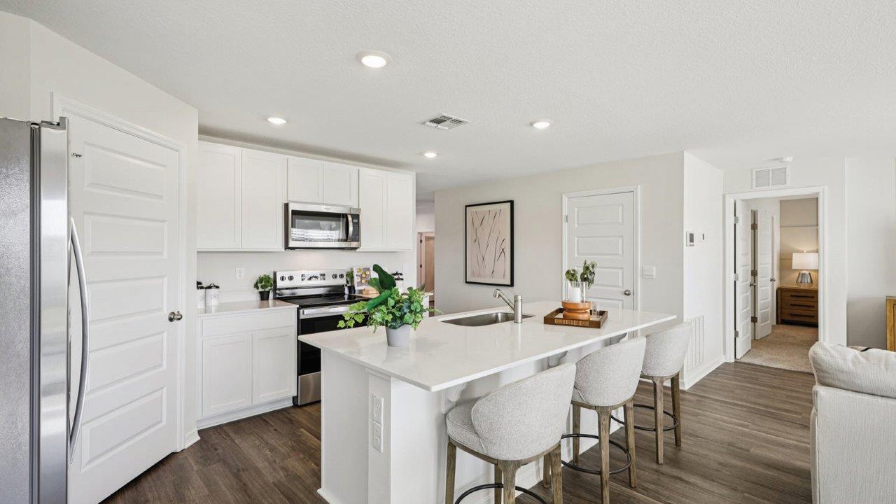 Kitchen decorated