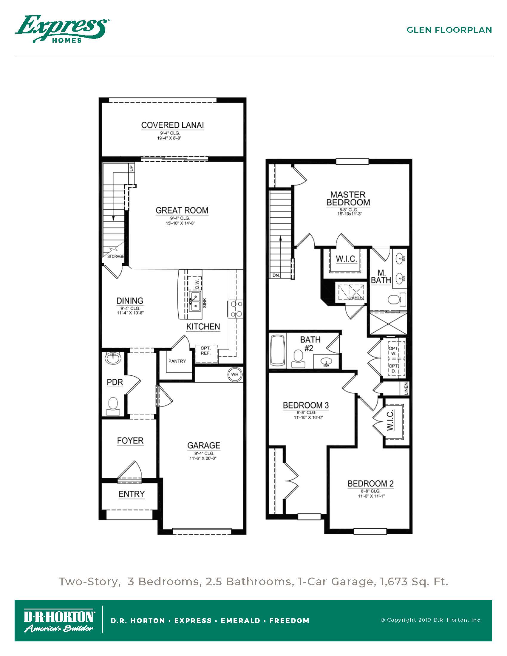 Floor Plan in Atria at Ridgewood Lakes Davenport, FL D.R. Horton