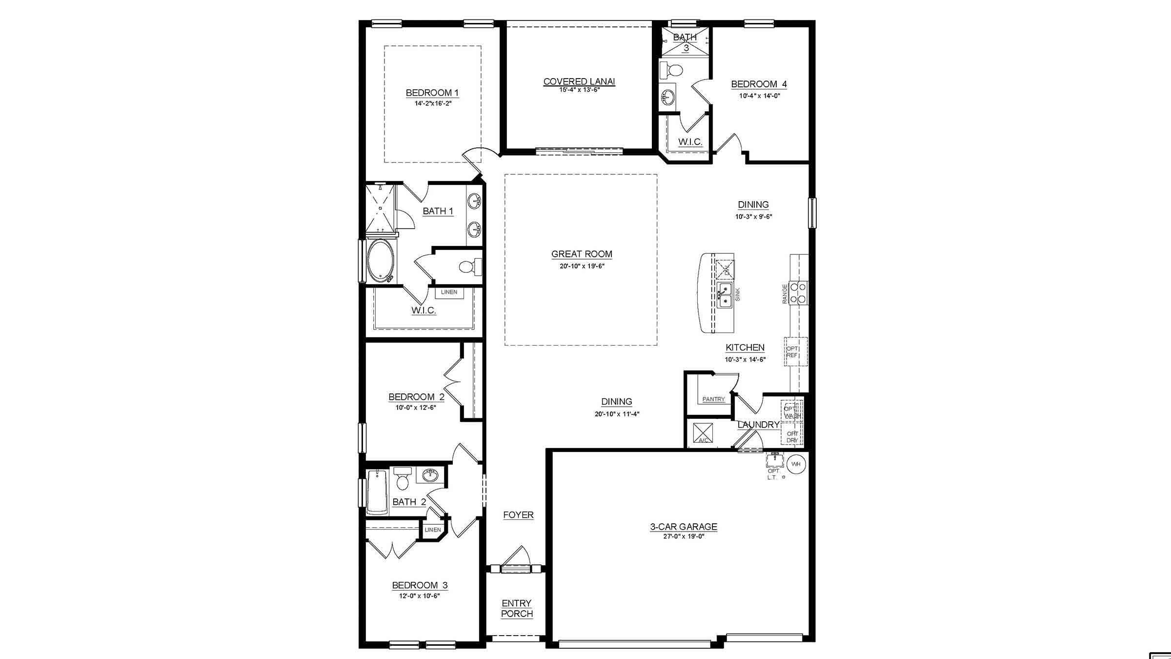 Floor Plan in Epperson DR Horton WESLEY CHAPEL, FL D.R. Horton