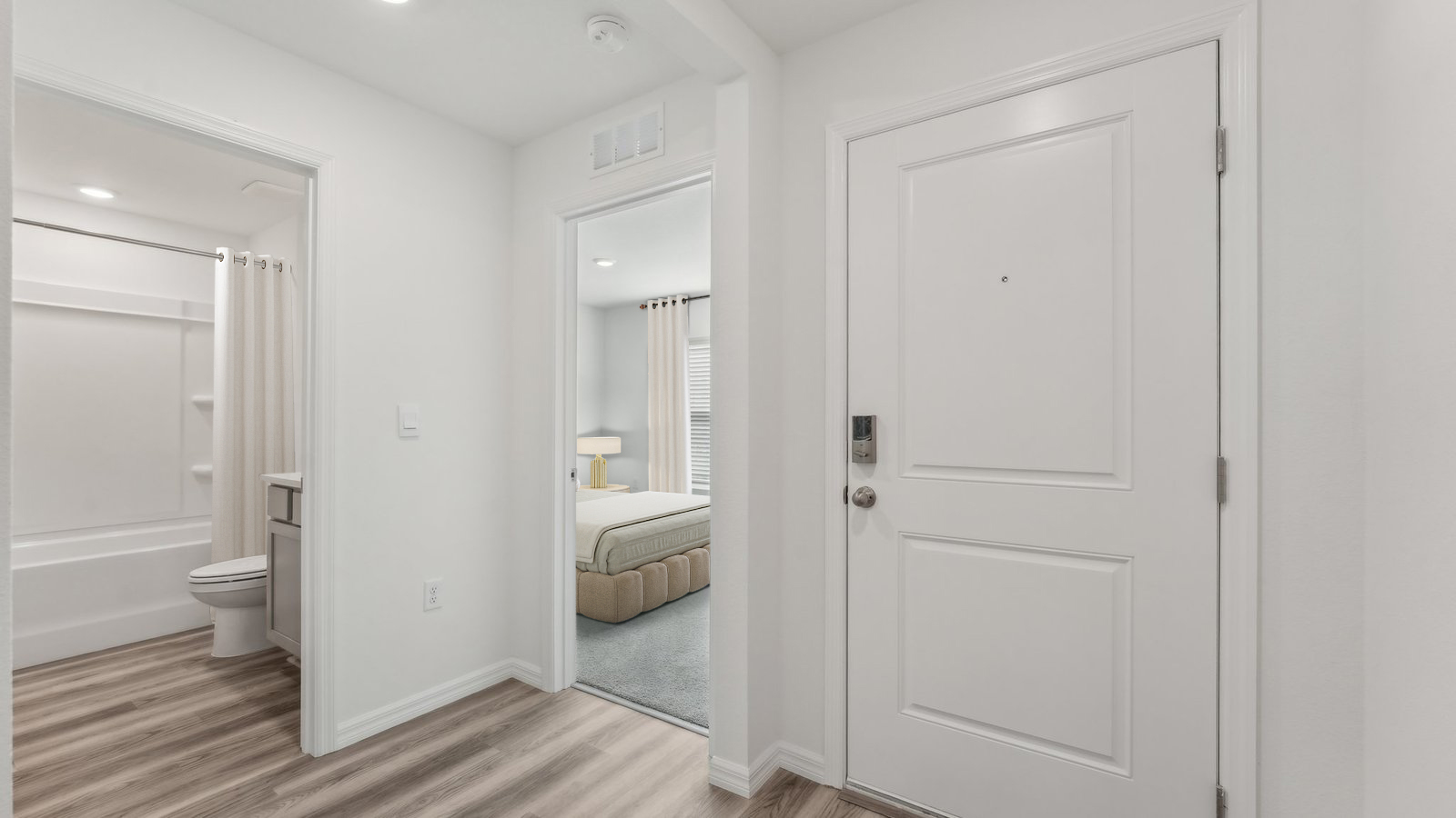 Landing area with view and access to bedrooms