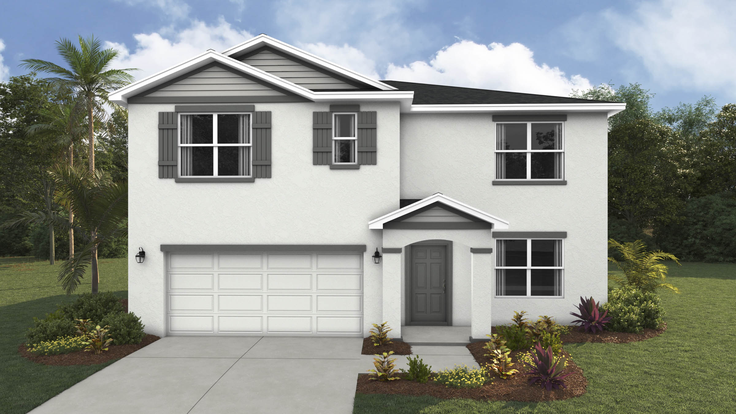 Exterior of Hayden Floorplan in Glen Creek by D.R. Horton in Bradenton