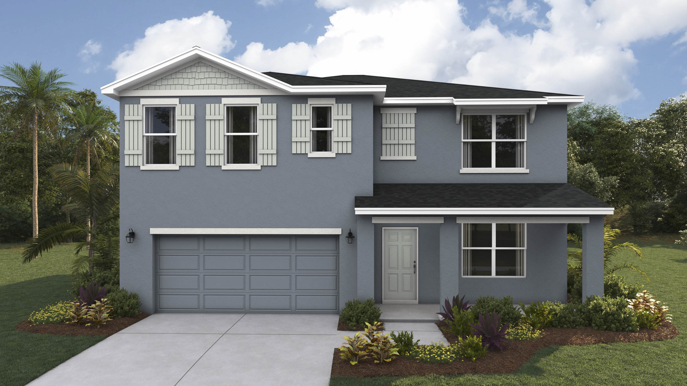 Exterior of Hayden Floorplan in Glen Creek by D.R. Horton in Bradenton