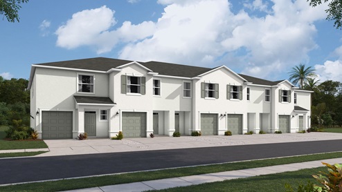 Front view of homes