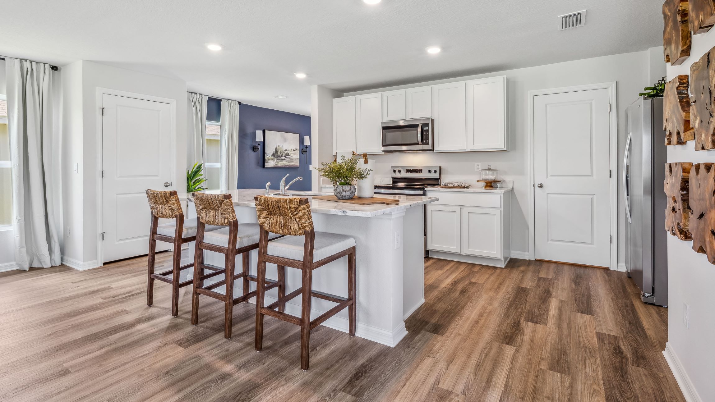 photo of kitchen and kitchen island