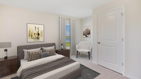 photo of the first floor guest room