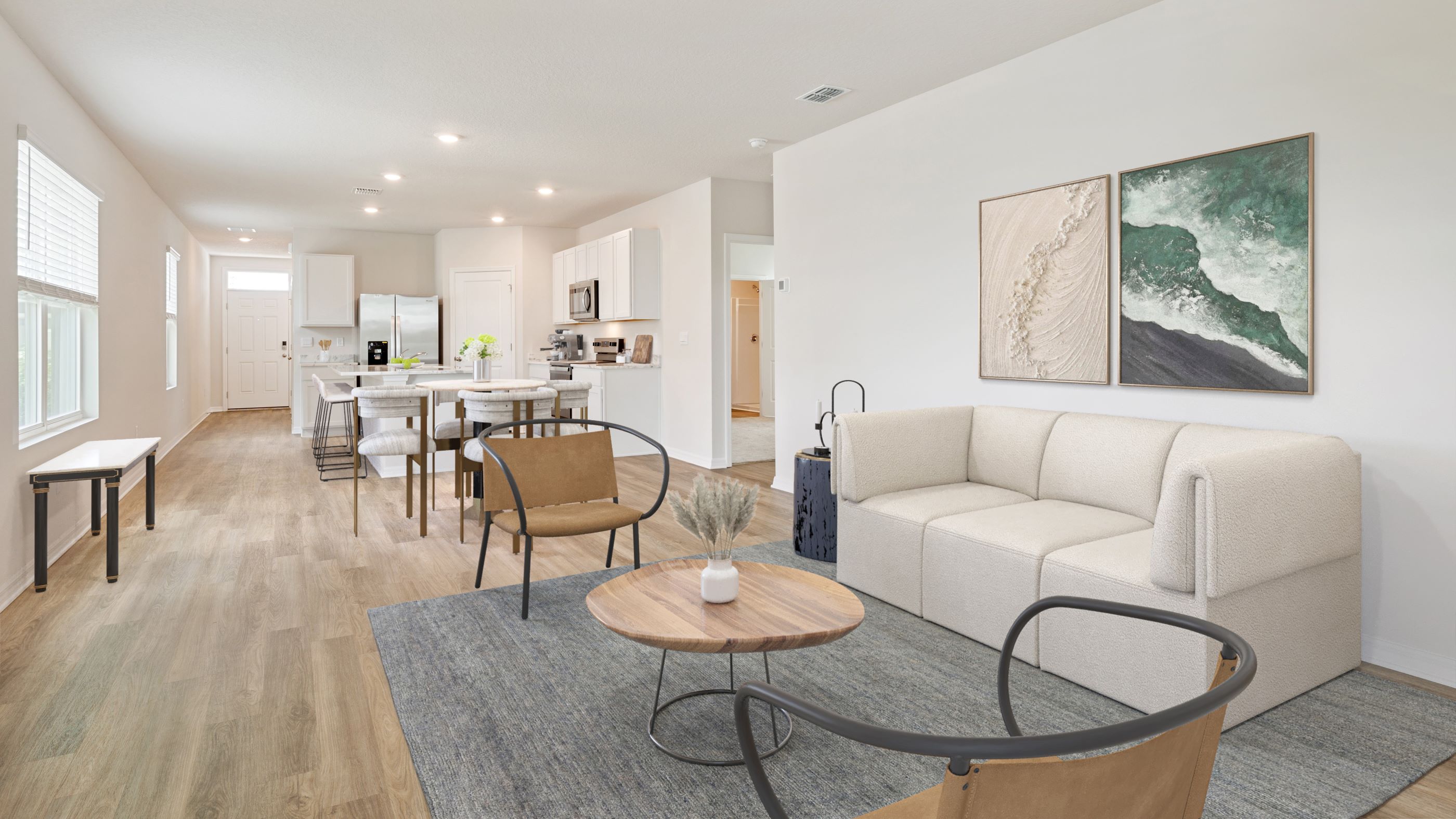 Interior image of the family room