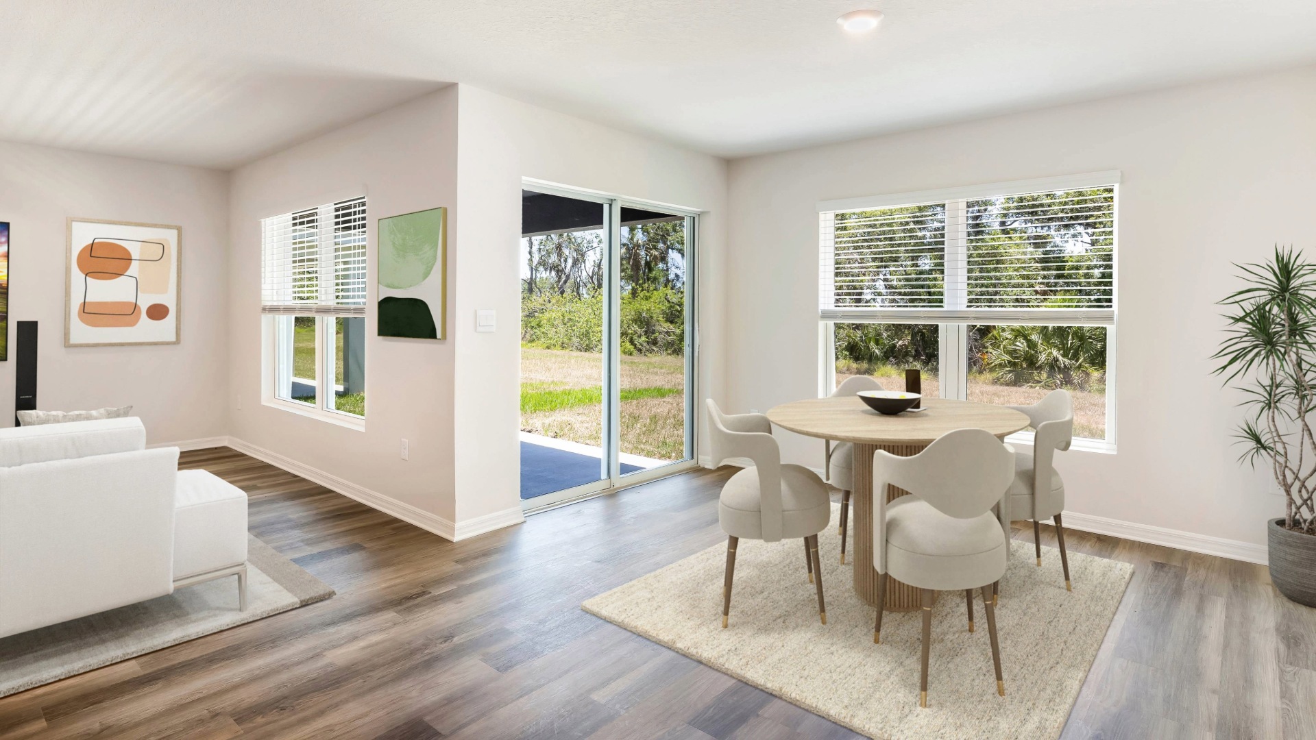 Dining room in the Aria floorplan at Legacy Preserve by D.R. Horton in Parrish Florida