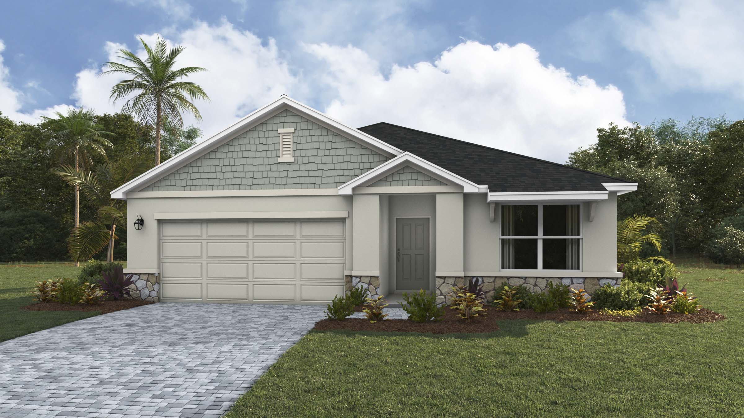 Exterior of Aria Floorplan in Legacy Preserve by D.R. Horton in Parrish Florida