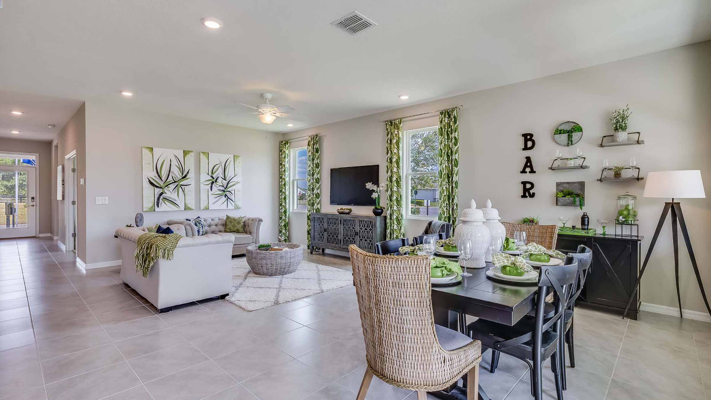 Dining room in the Clifton floorplan at Legacy Preserve by D.R. Horton in Parrish Florida
