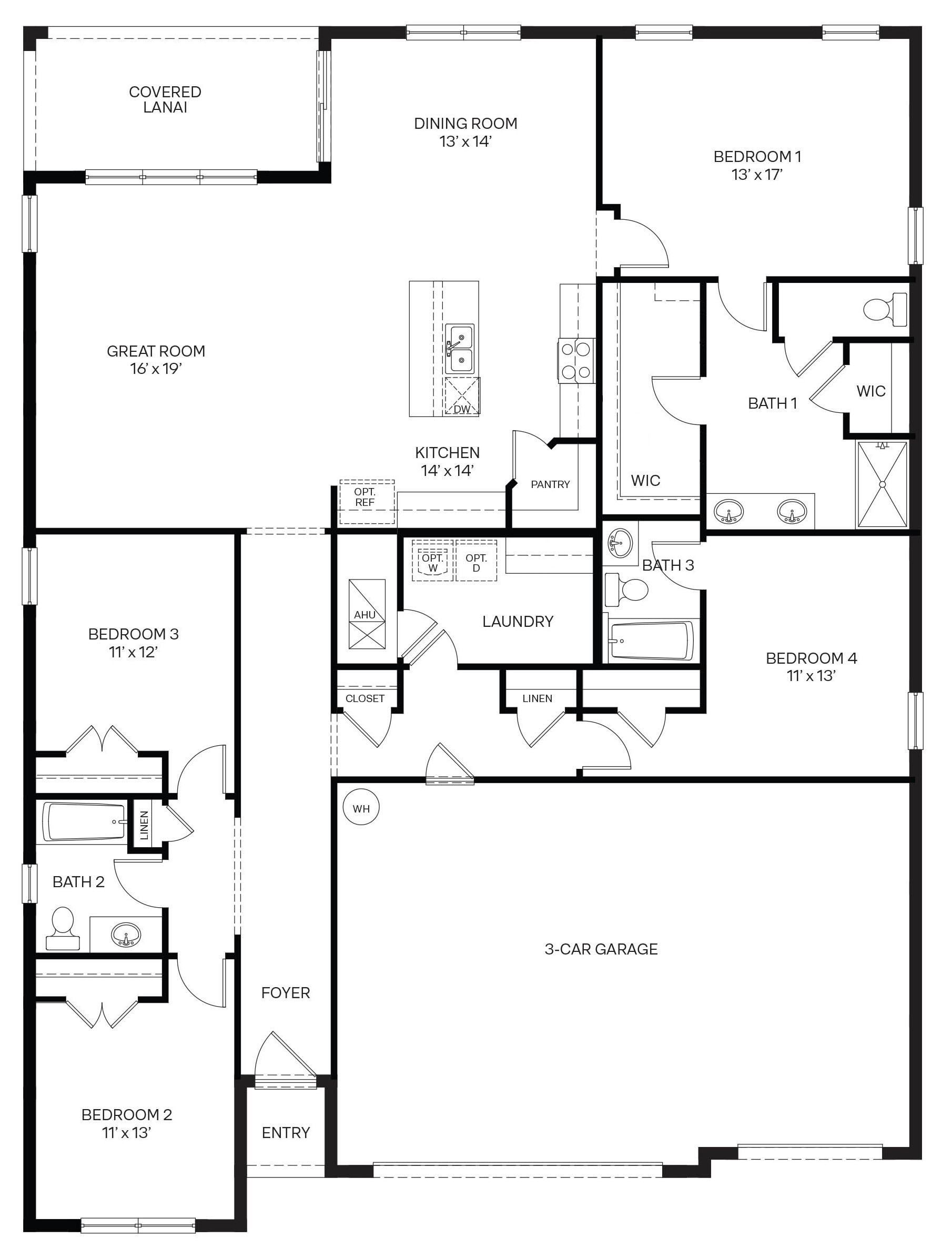 Denham Floorplan Outline