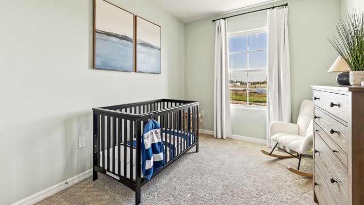 Bedroom in the Pearson floorplan at Seaire by D.R. Horton in Parrish Florida