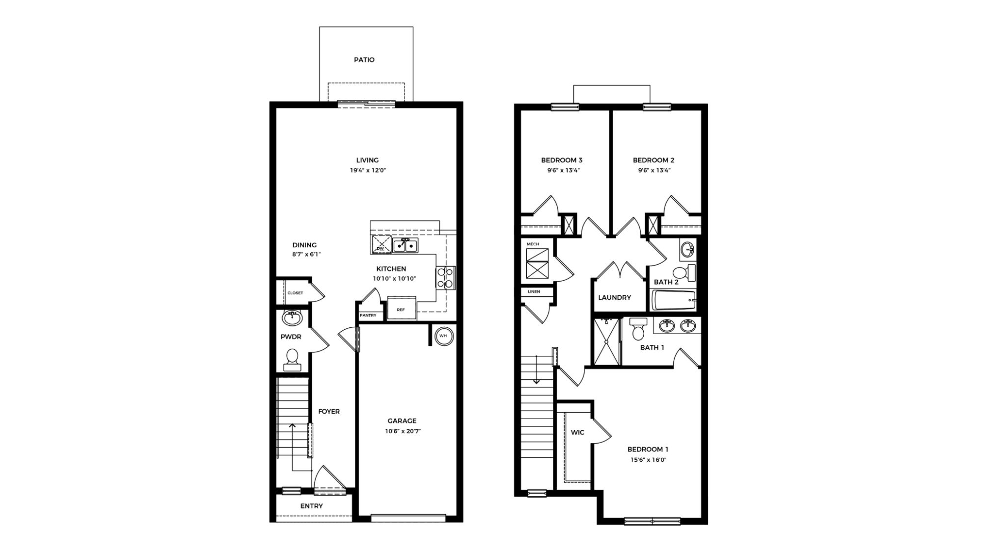 Pearson floorplan outlines in Sage Park by D.R. Horton in Sarasota