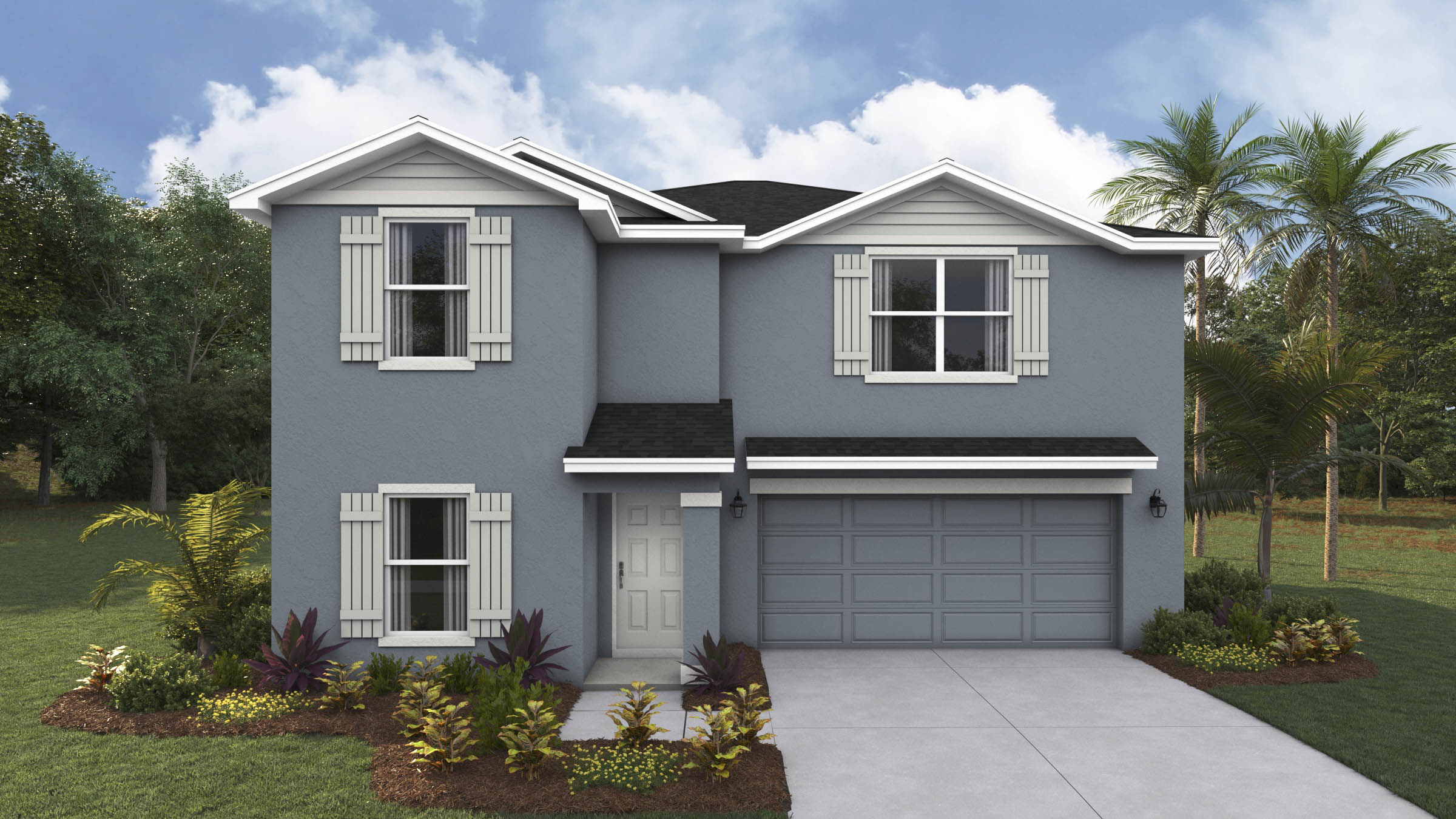Exterior of Riviera at Cottages at Avignon by D.R. Horton in Palmetto Florida