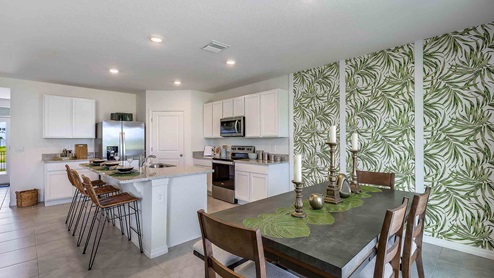 kitchen and dining