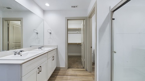 Primary Bathroom with connected closet