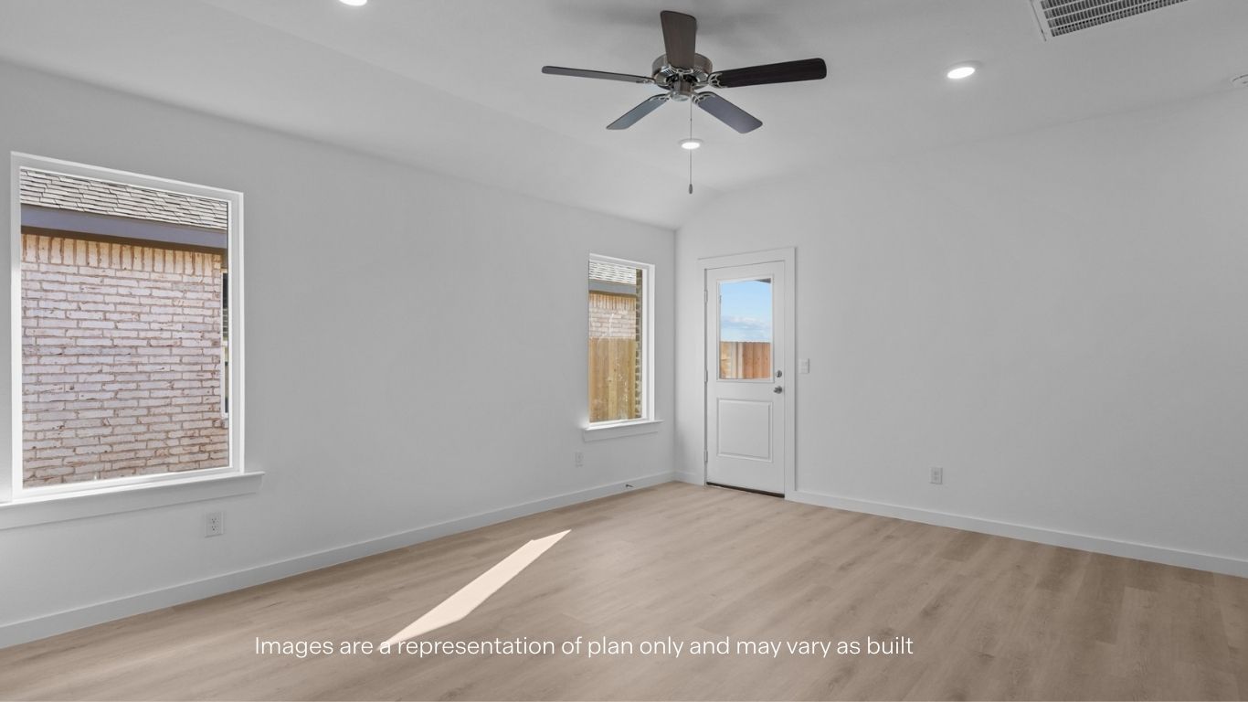 Open living and family room area with ample natural light